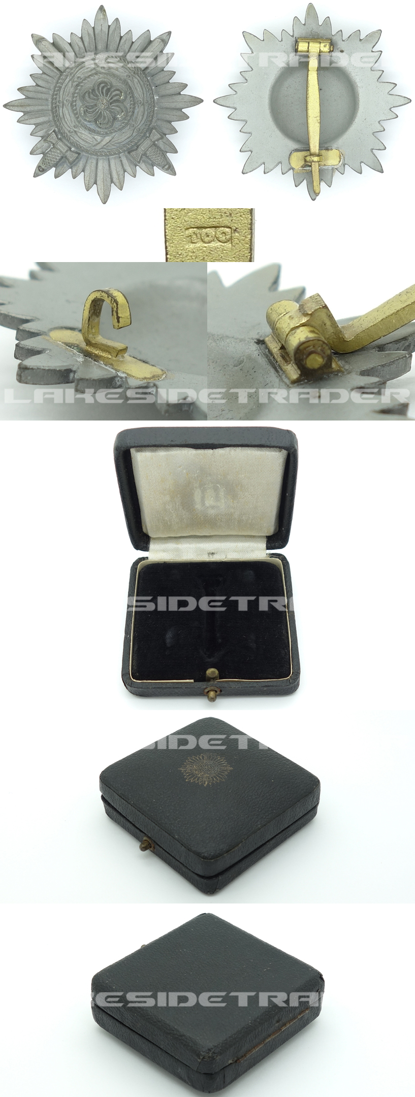 Cased - Gold 1st Class Eastern Peoples Badge by 100