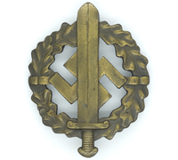 SA Defence Badge in Bronze by Fechler