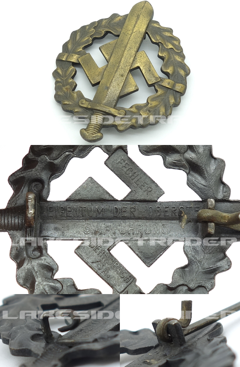 SA Defence Badge in Bronze by Fechler