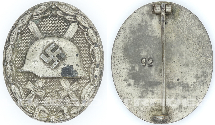 Silver Wound Badge by 92