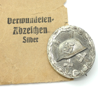 Silver Wound Badge by 107 with Issue Packet