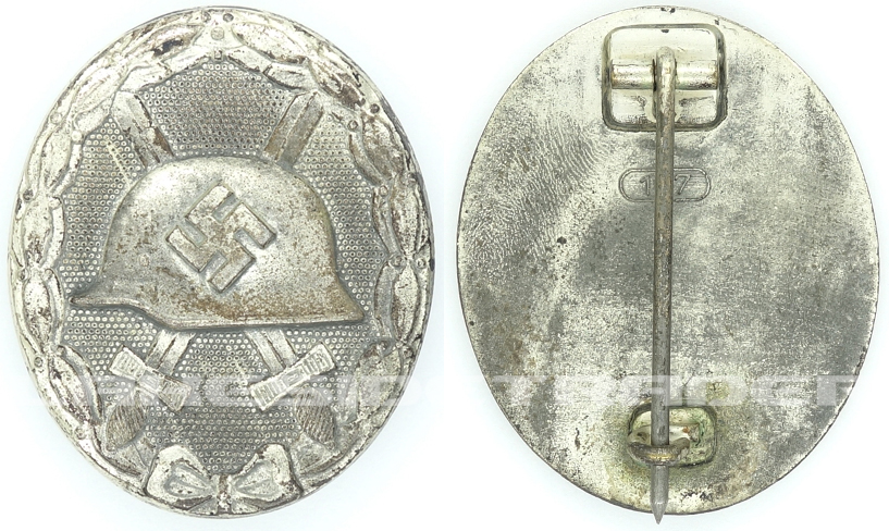 Silver Wound Badge by 107 with Issue Packet
