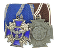NSDAP 10 and 15 Year Long Service Medal Bar