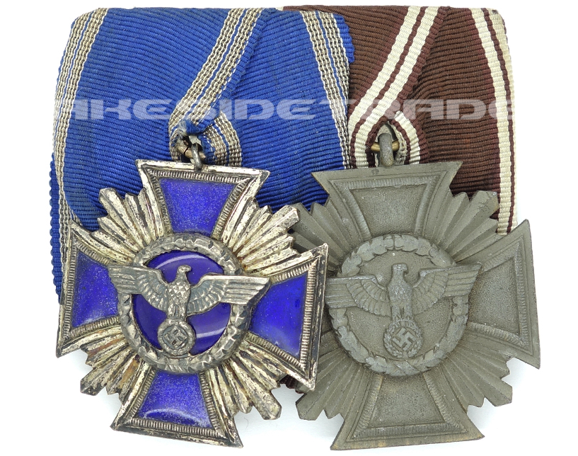 NSDAP 10 and 15 Year Long Service Medal Bar