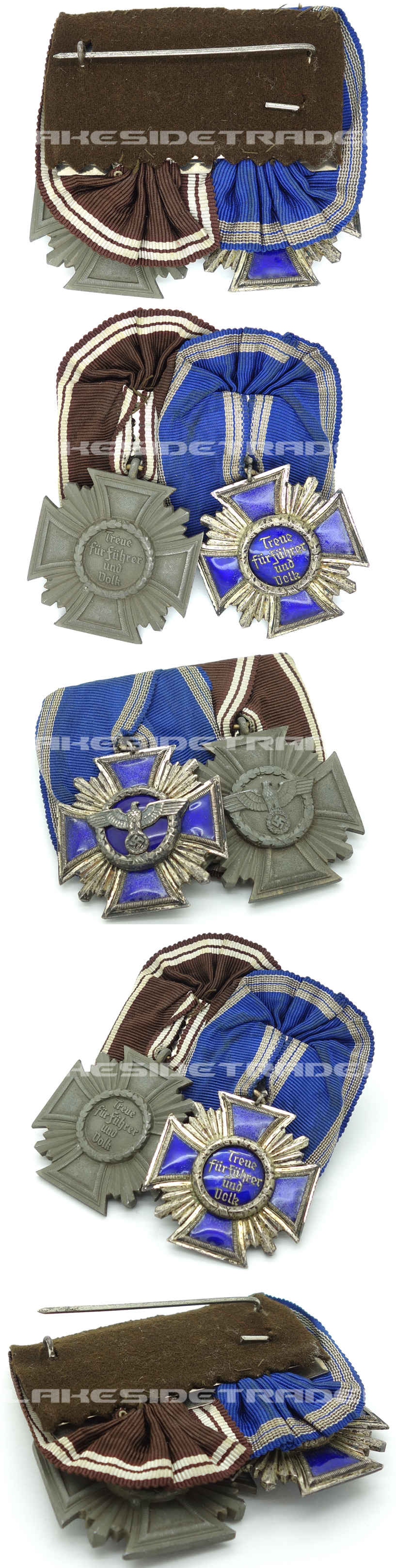 NSDAP 10 and 15 Year Long Service Medal Bar