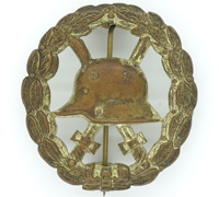 Pierced - Wound Badge in Silver