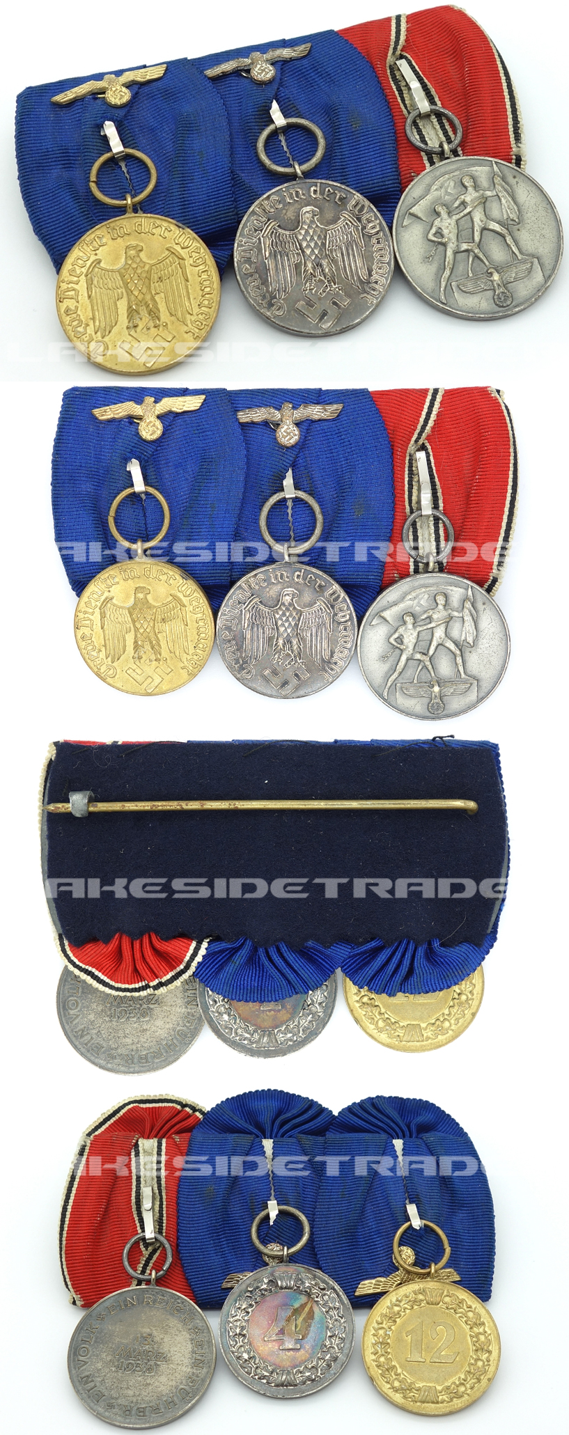 Army Anschluss Three-Piece Medal Bar