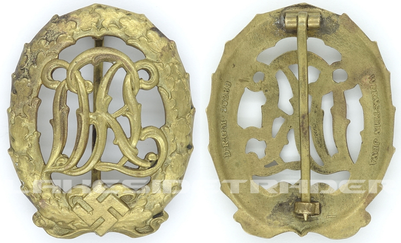 DRL Sports Badge in Gold by W. Jena
