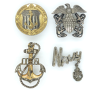 Four U.S. Navy and Sweetheart Brooches & Pins