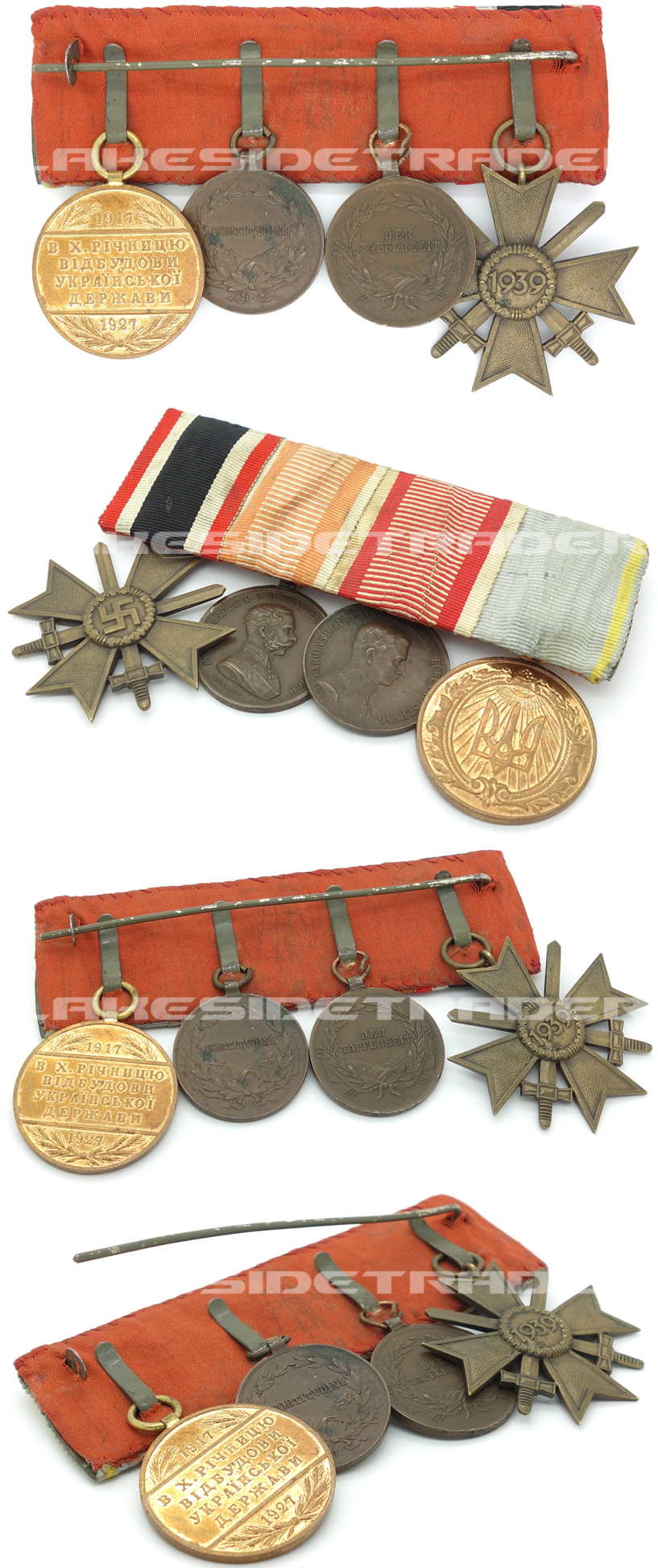 Ukraine, Austria, Germany - Four-Piece Medal Bar