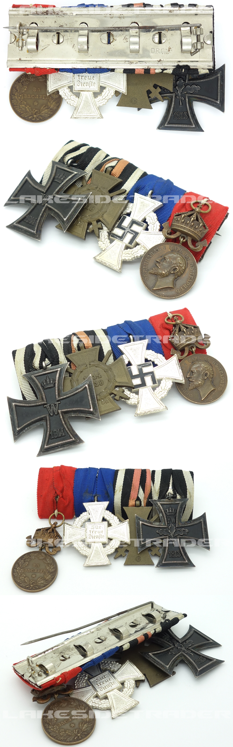 German Empire Imperial Ally- Four-Piece Medal Bar