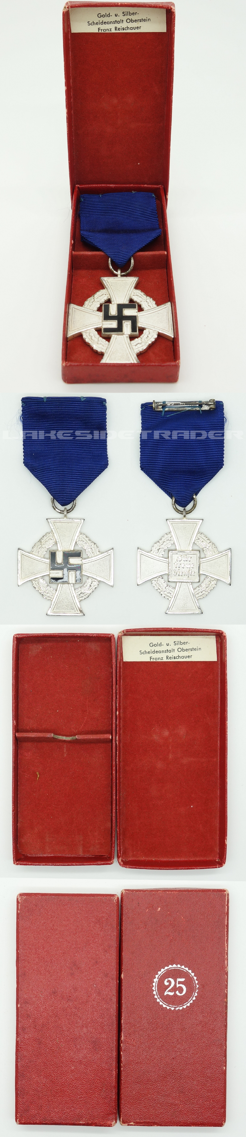 Cased - 25 Year Faithful Service Cross
