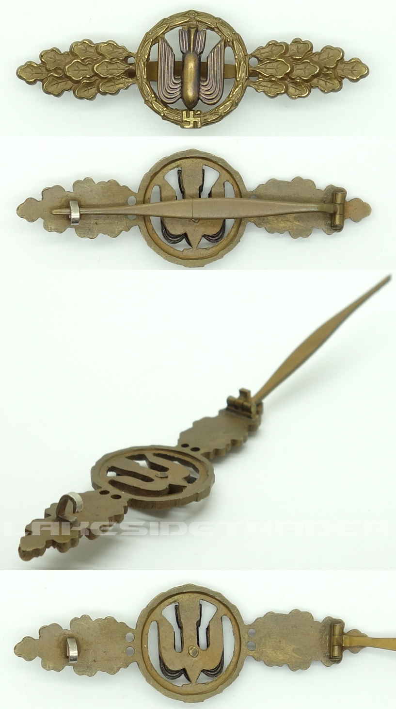 Luftwaffe Bomber Clasp in Bronze