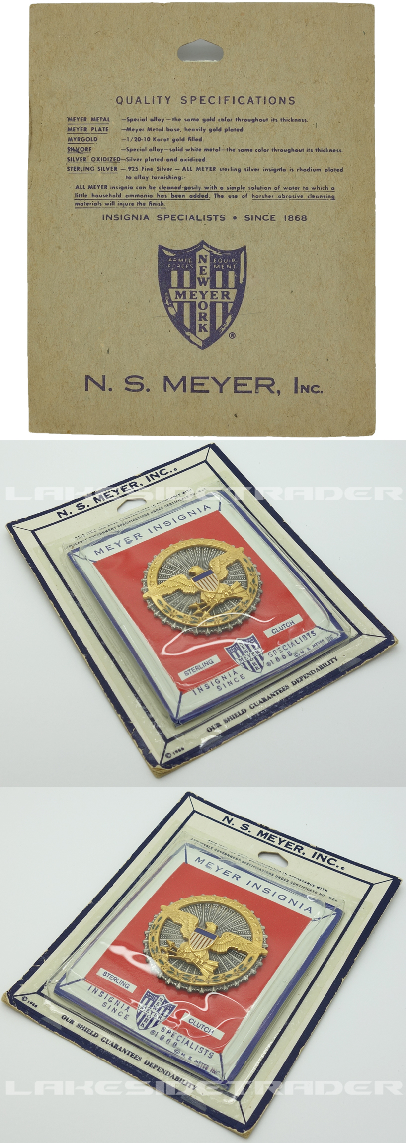 Unissued - U.S. OSD ID Badge by N.S. Meyer