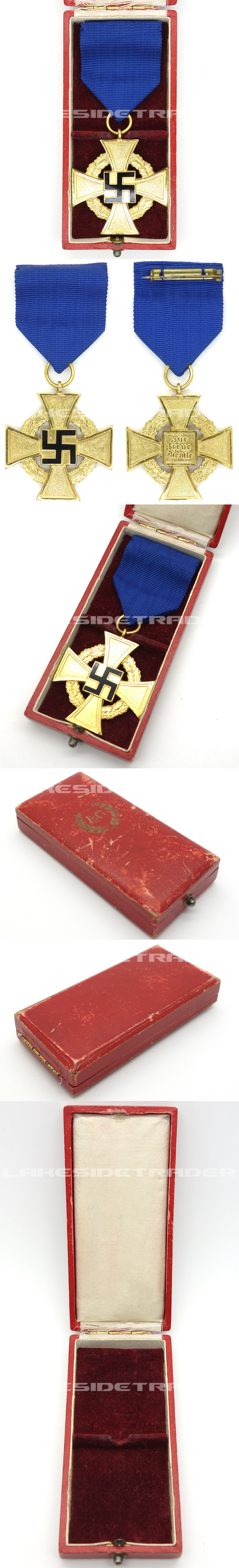 Cased NSDAP 40 Year Faithful Service Cross