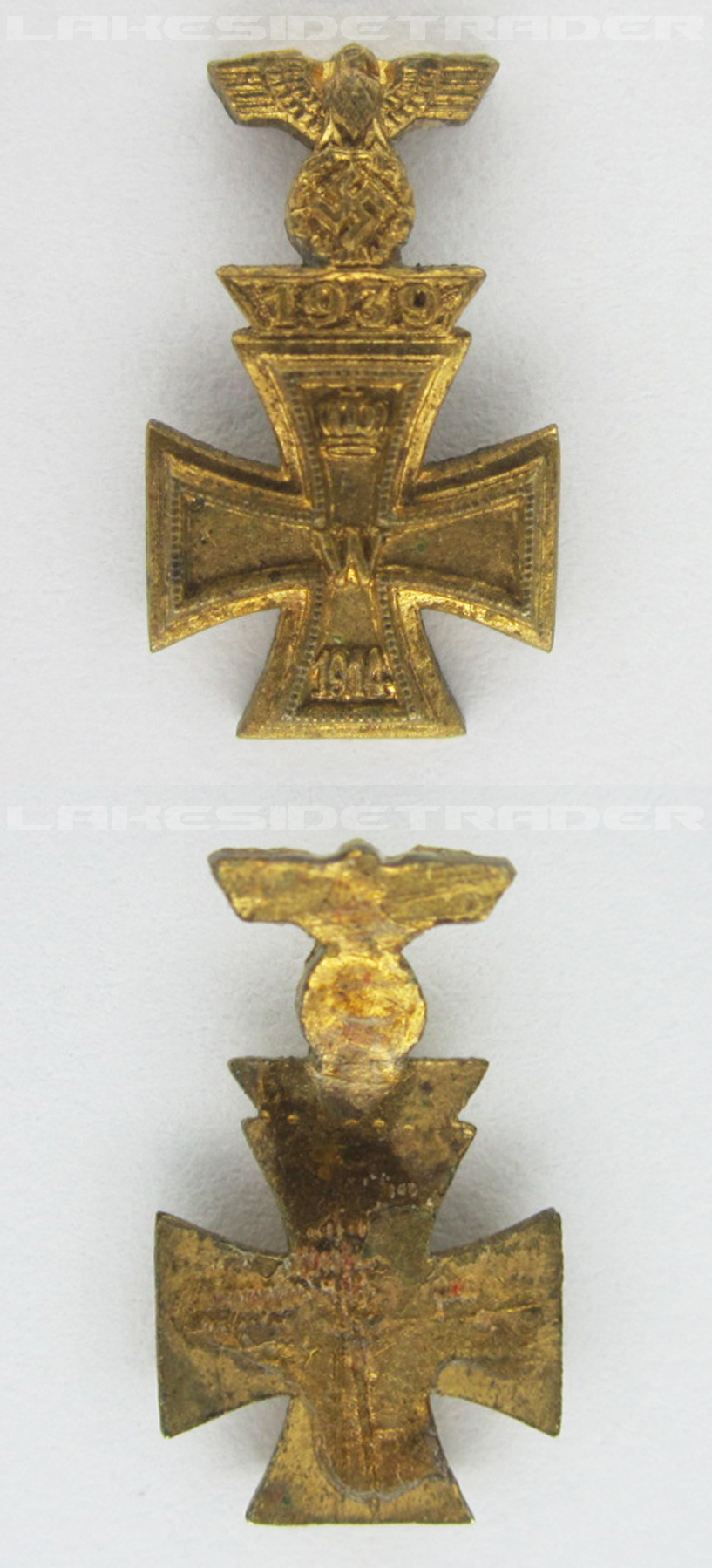 Miniature 1st Class Iron Cross 1914 and Spange 1939 Combo