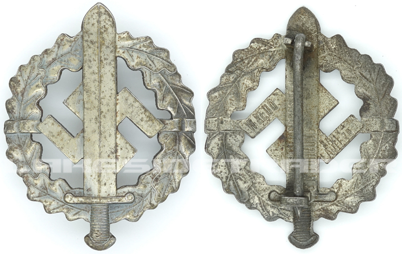 SA Defence Badge in Silver by W. Redo