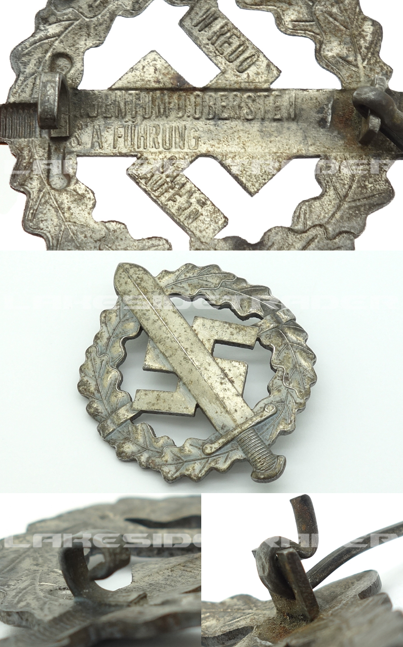 SA Defence Badge in Silver by W. Redo