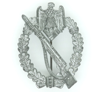 Infantry Assault Badge in Silver by S&L