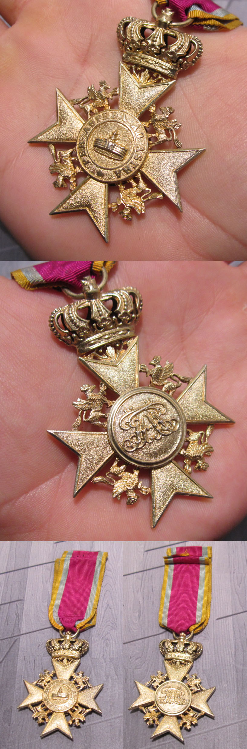 Mecklenburg-Schwerin Gold Merit Cross with Crown