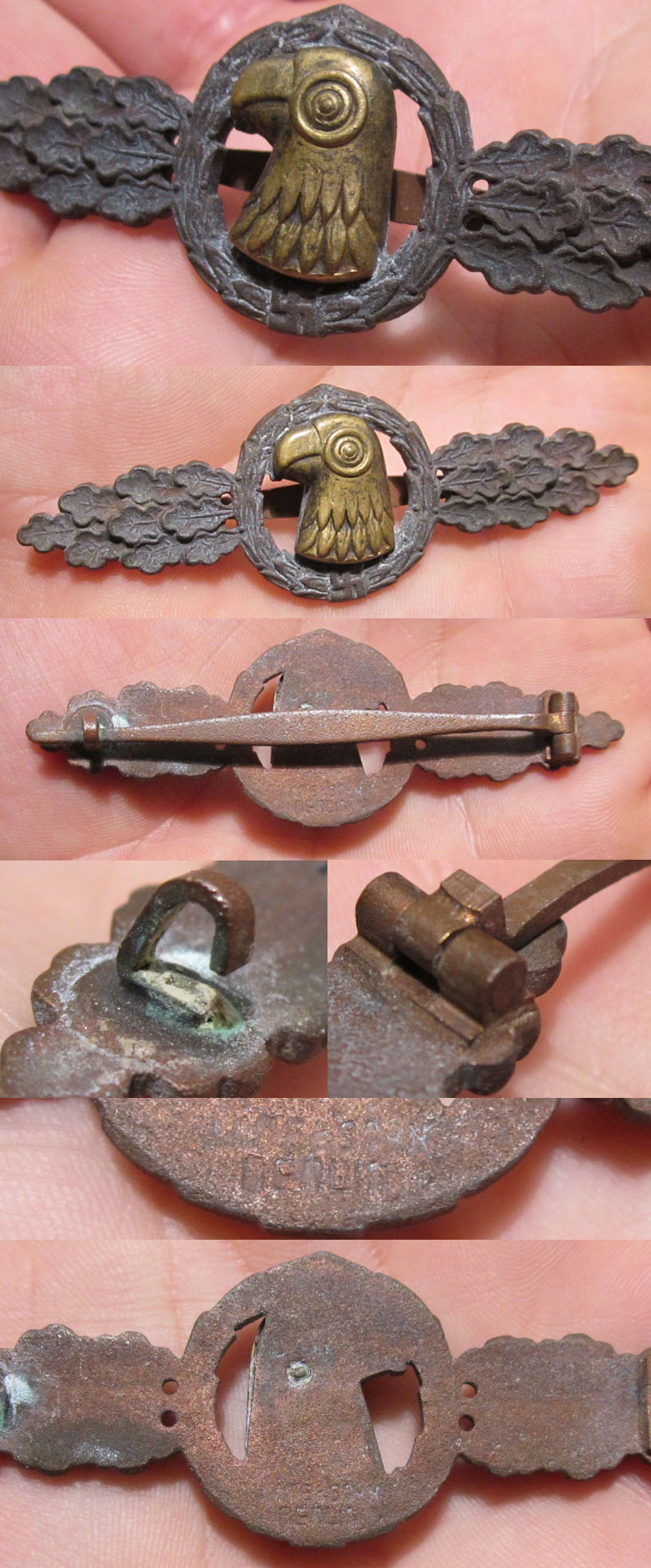 Bronze Luft Recon. Clasp by Jmme & Sohn