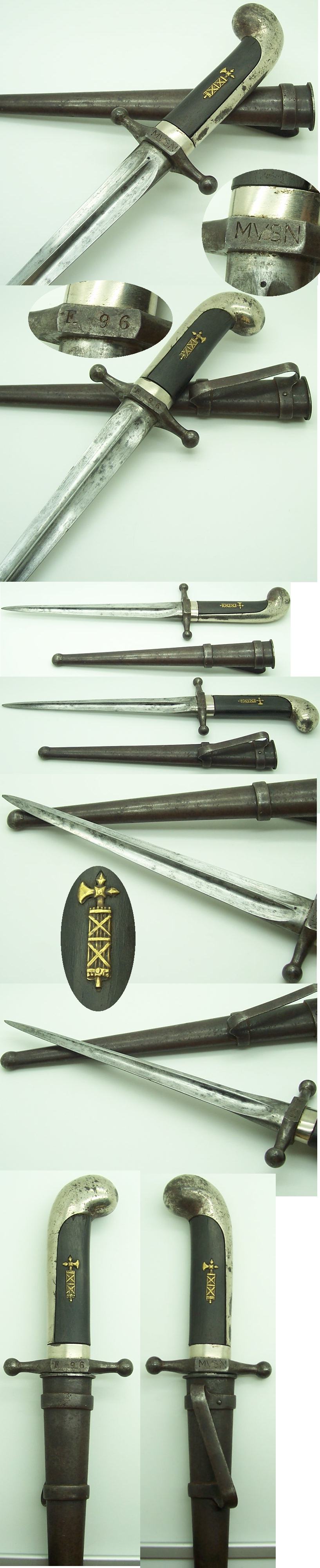 Italian Model 1923 MVSN Dagger