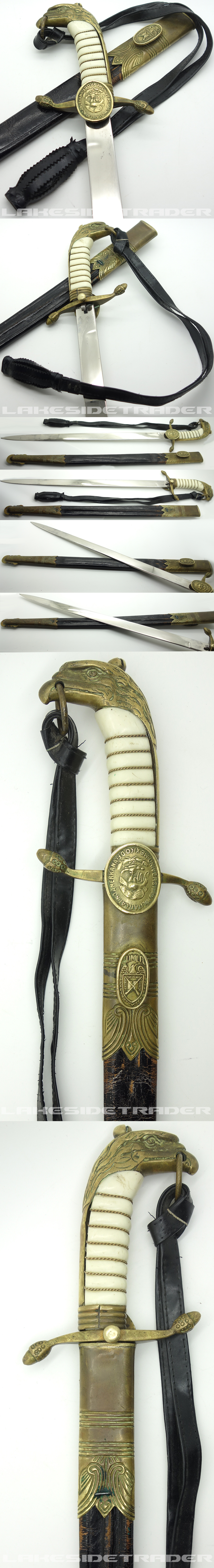 A Mexican Naval Cadet Dagger (Naval Dirk) by Carl Eickhorn