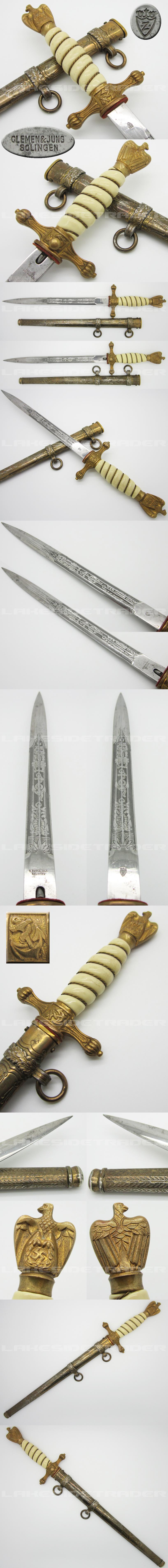 2nd Model Navy Dagger by Clemen & Jung