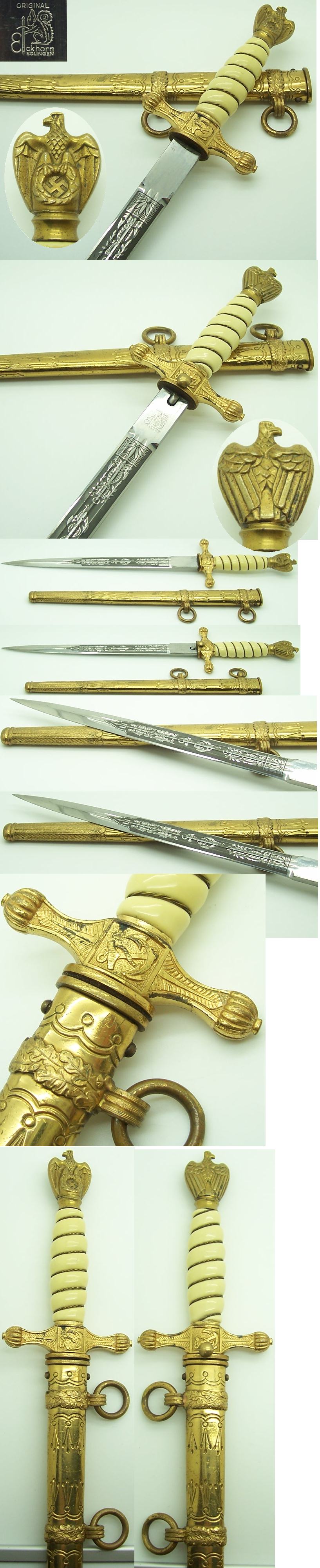 2nd Model Navy Dagger by Eickhorn