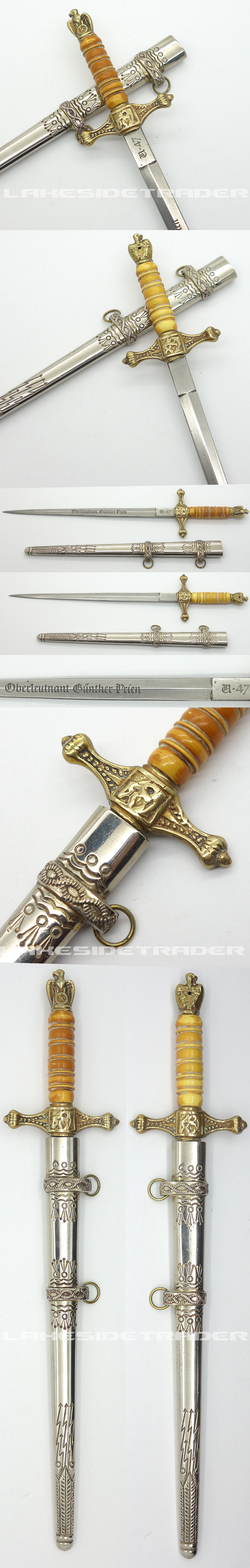 Miniature Navy Dagger Gunther Prien Commemorative