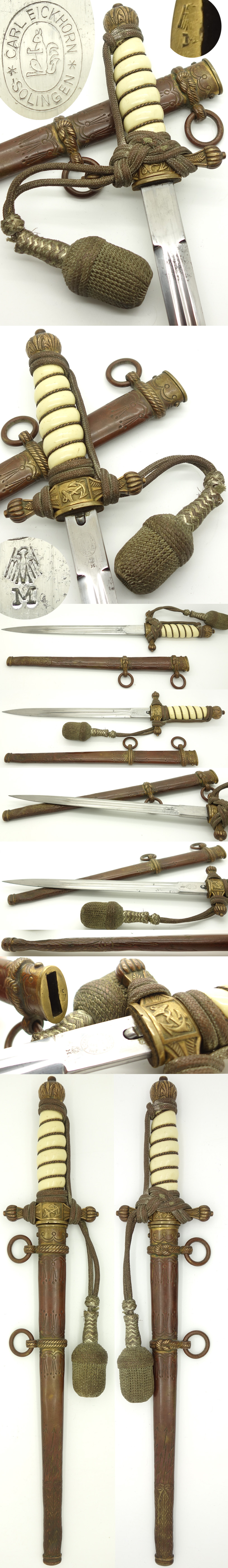 Interesting 1st Model Navy Dagger by Eickhorn