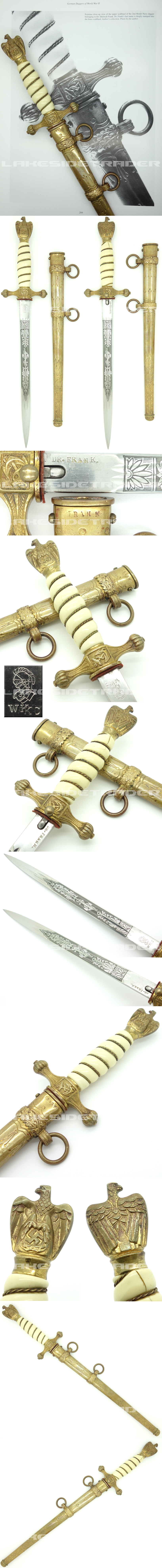 THE Textbook Example - Personalized Navy Dagger by WKC