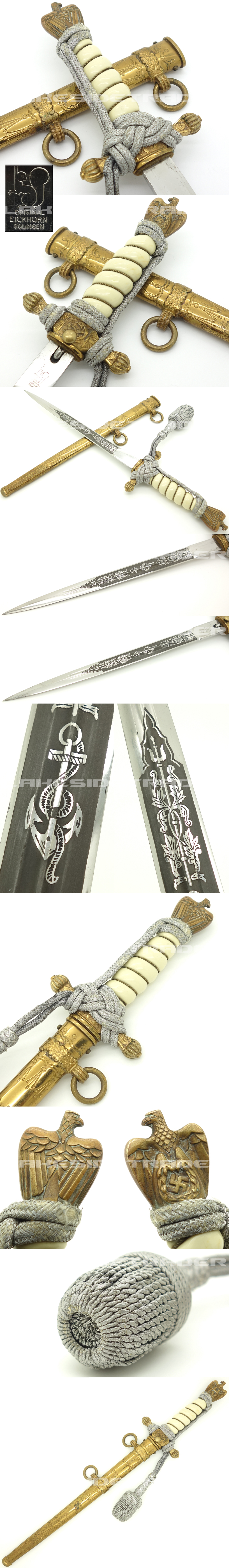 2nd Model Navy Dagger by Eickhorn