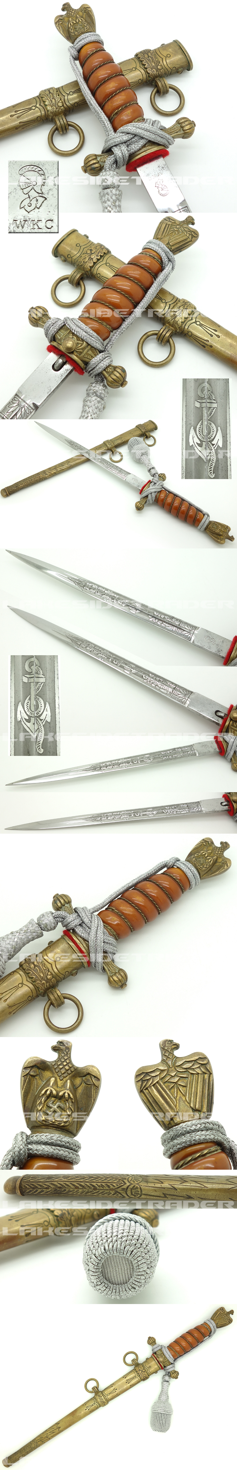 Early 2nd Model Navy Dagger by WKC