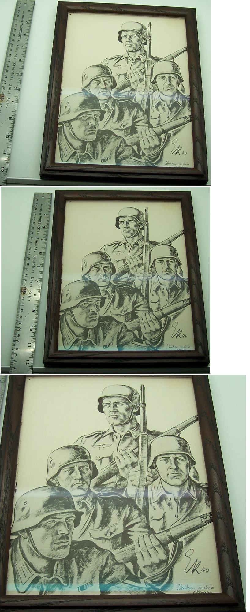 Framed Wehrmacht Soldiers Print