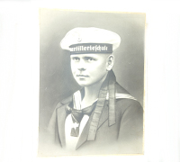 Large Portrait of Navy Sailor.