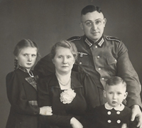 Studio Portrait of Army Officer family