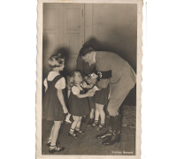 Hitler with Children Postcard
