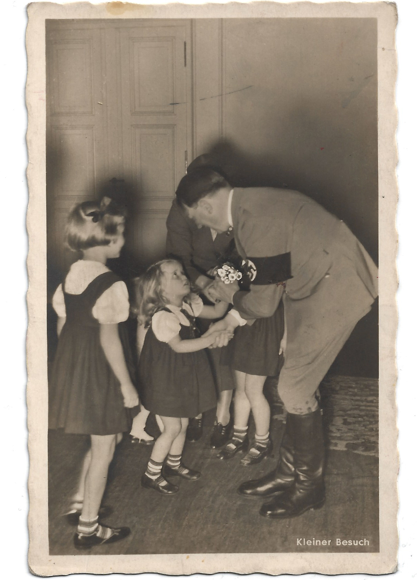 Hitler with Children Postcard