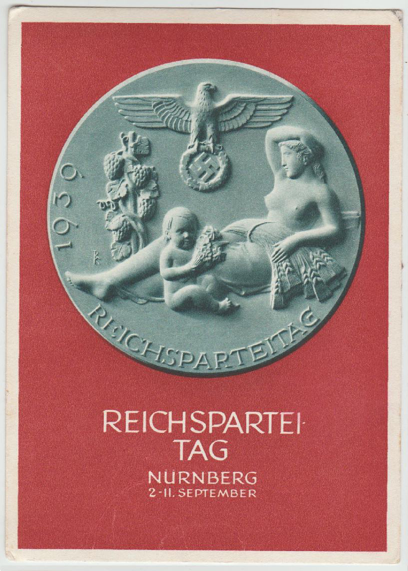 ReichsparteiTag Nurnberg 1939 Postcard