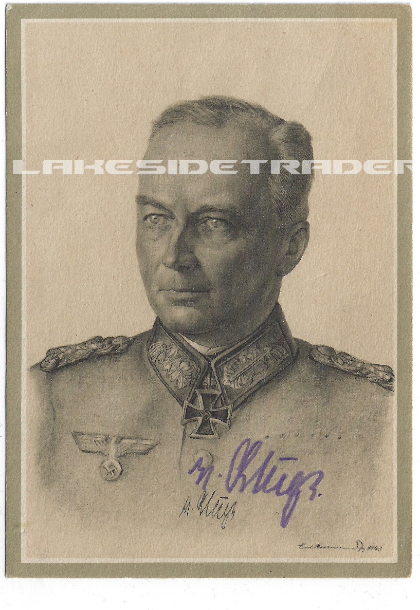 Günther von Kluge Signed Postcard