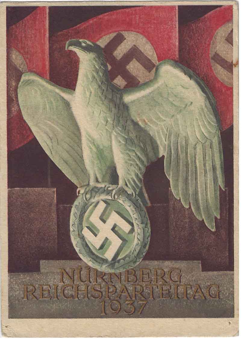 ReichsparteiTag Nurnberg 1937 Postcard