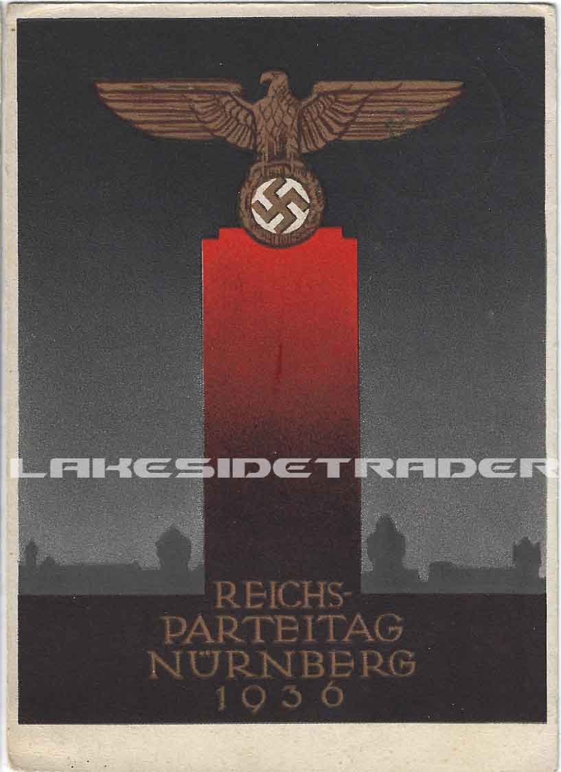 ReichsparteiTag Nurnberg 1936 Postcard