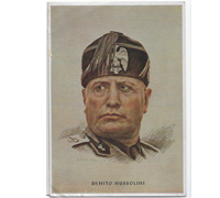 Mussolini Postcard