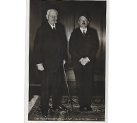 Hitler and Hindenburg Postcard