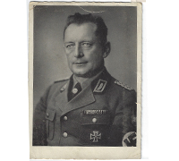 Studio Portrait of Generalarbeitsführer Fritz Schinnerer Postcard