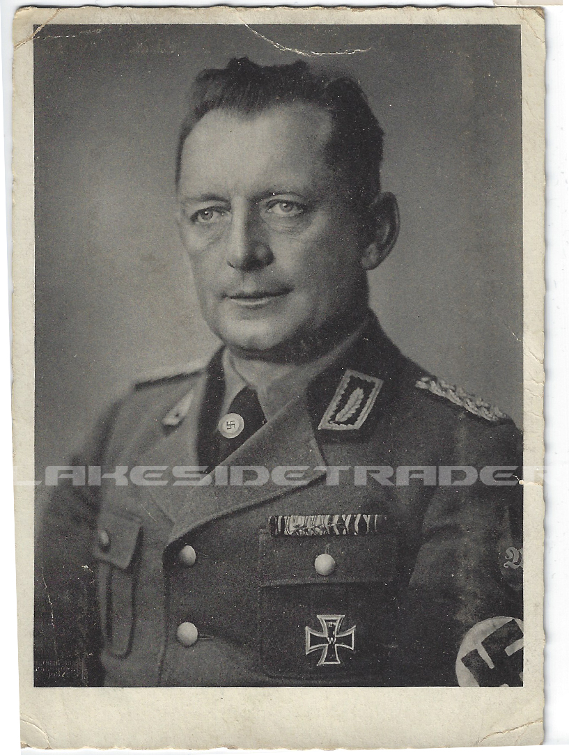 Studio Portrait of Generalarbeitsführer Fritz Schinnerer Postcard