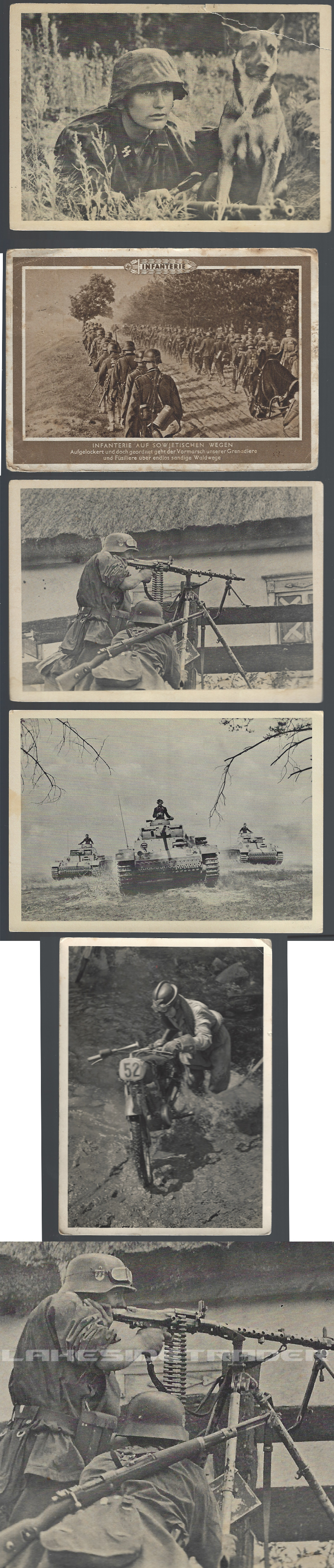 Army/SS in action Postcards