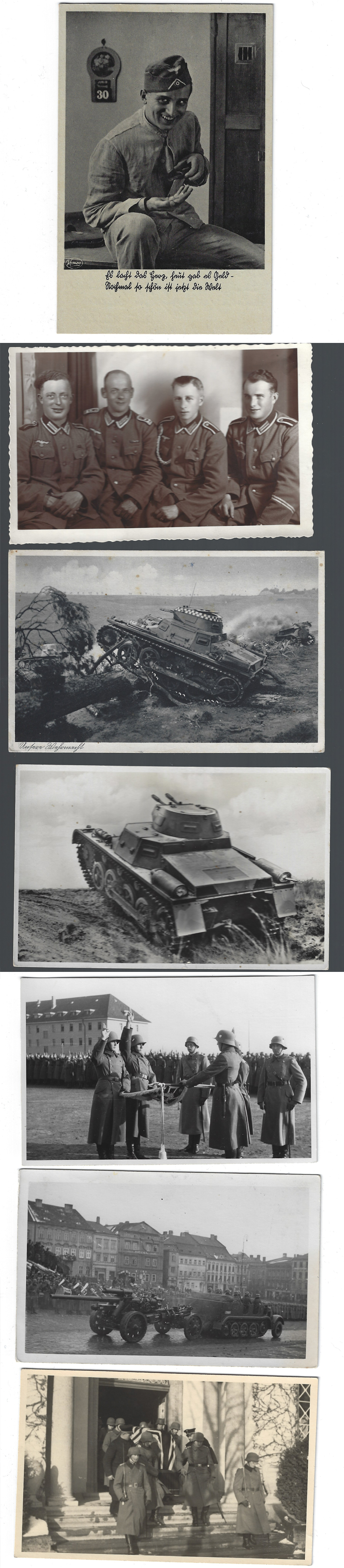 Army/SS in action Postcards
