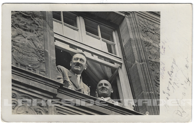 Julius Streicher  & Hitler Postcard